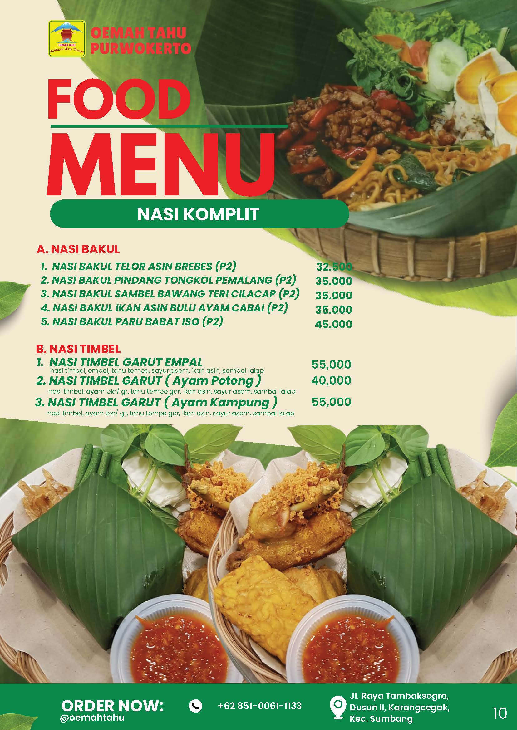 NASI BAKUL, NASI TIMBEL